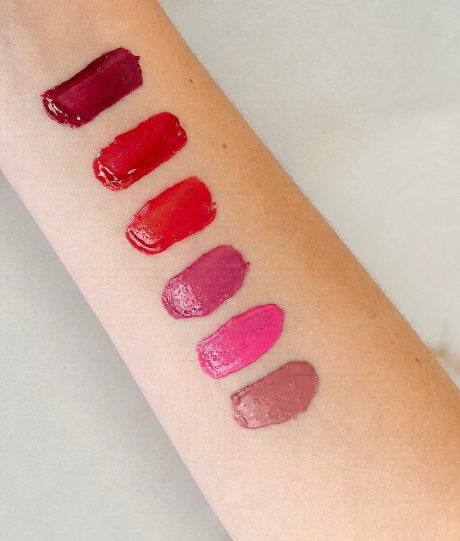 Lipstick shades on arm